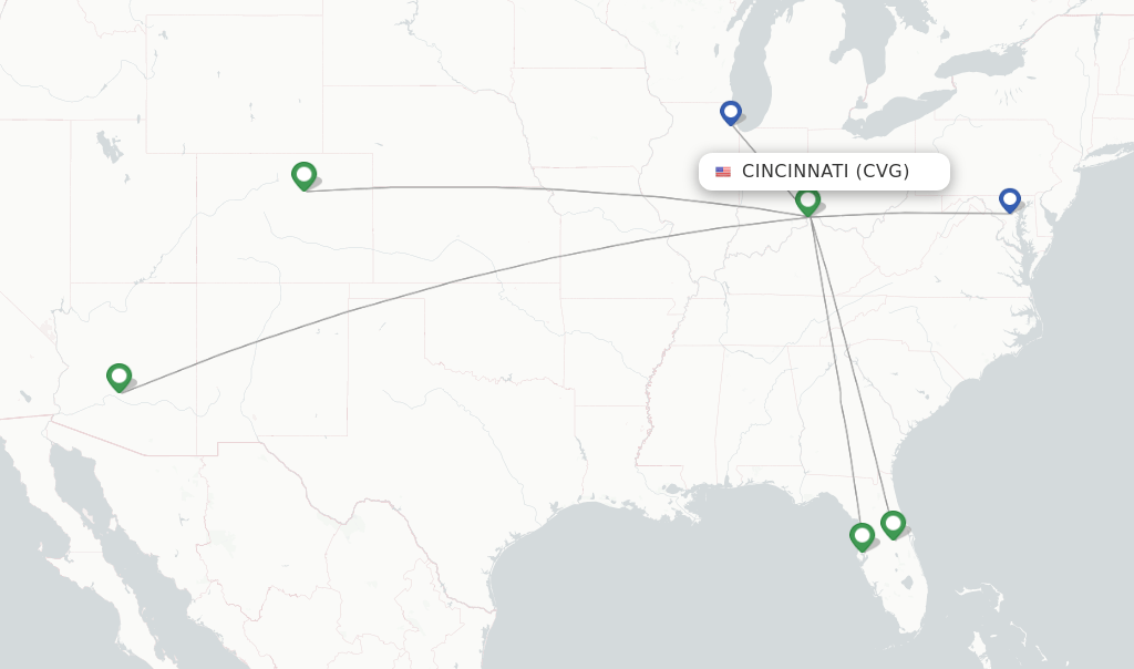 Southwest flights from Cincinnati, CVG