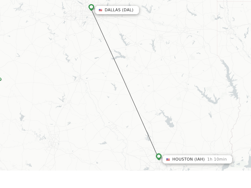 Direct (nonstop) flights from Dallas to Houston schedules