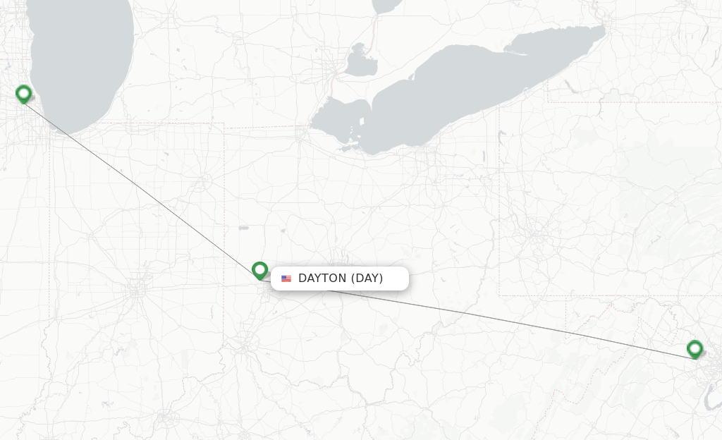 United flights from Dayton, DAY