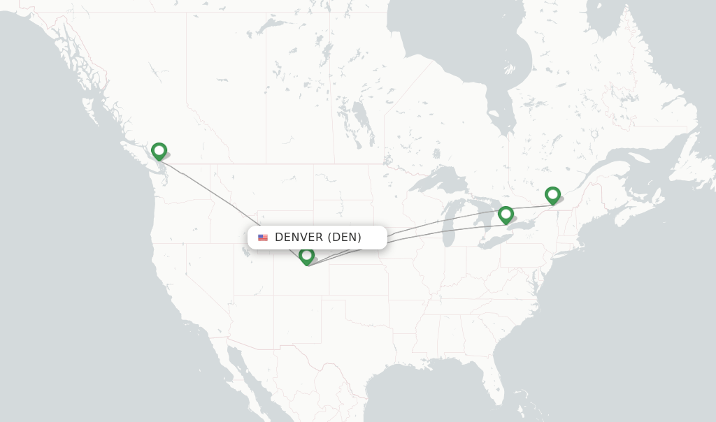 Air Canada flights from Denver, DEN