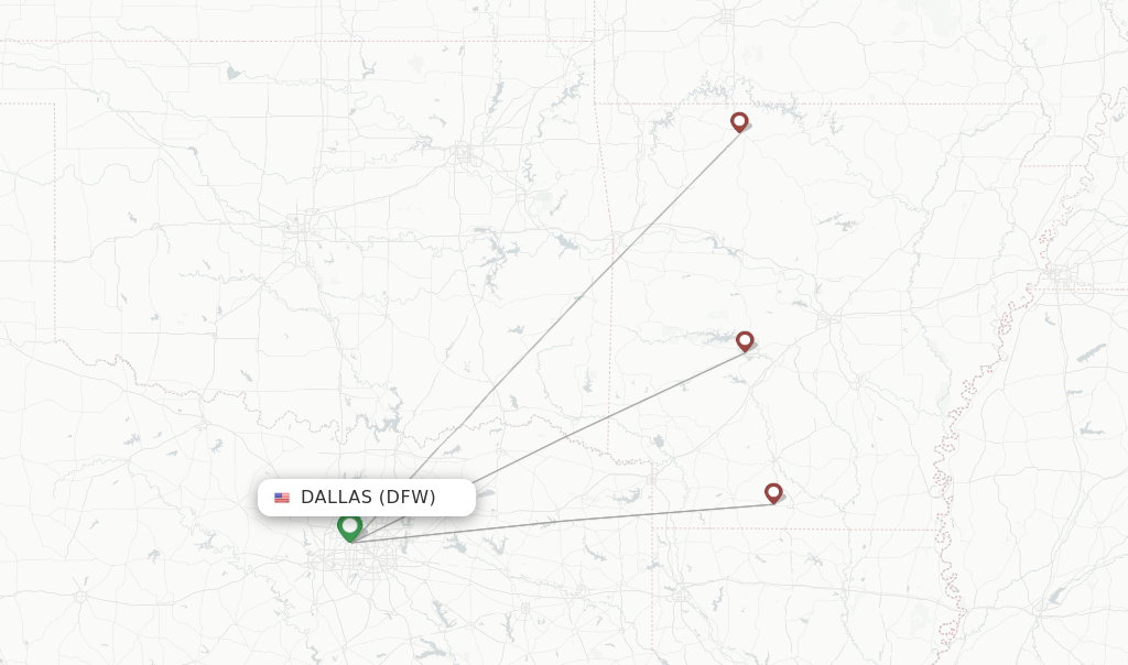 Southern Airways Express flights from Dallas, DFW