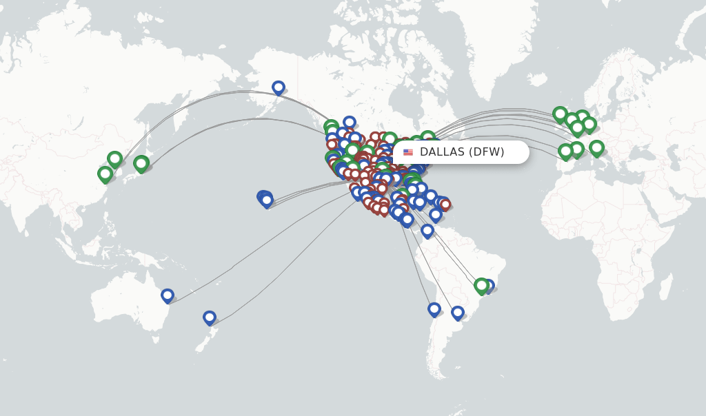 American Airlines flights from Dallas, DFW