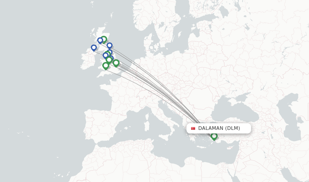 Jet2 flights from Dalaman, DLM