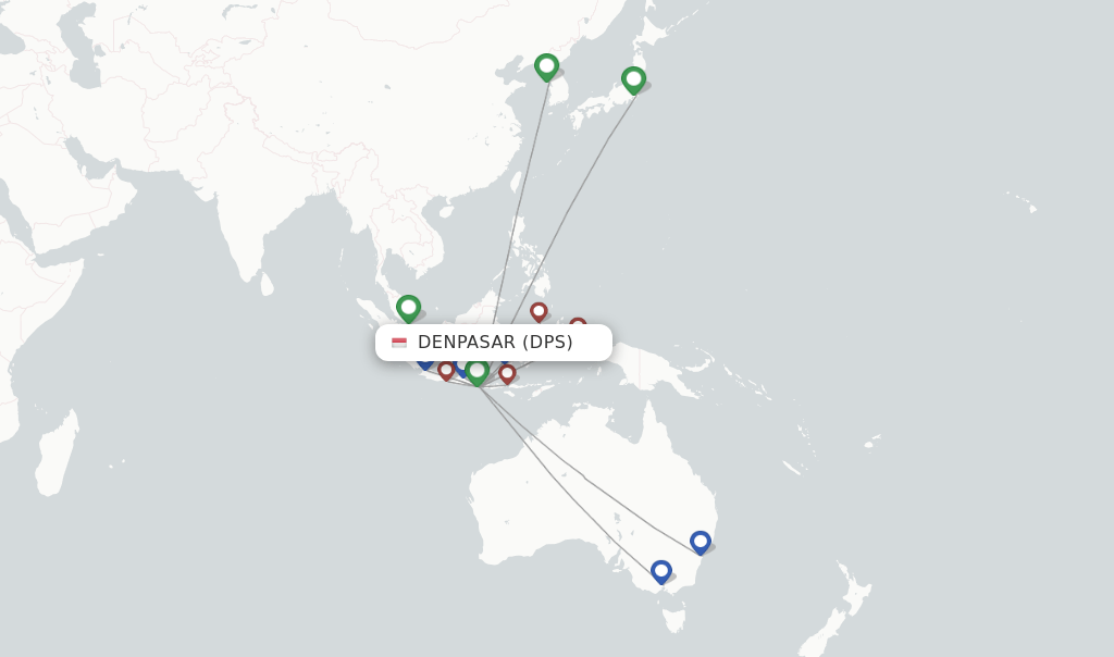 Garuda Indonesia flights from Denpasar, DPS