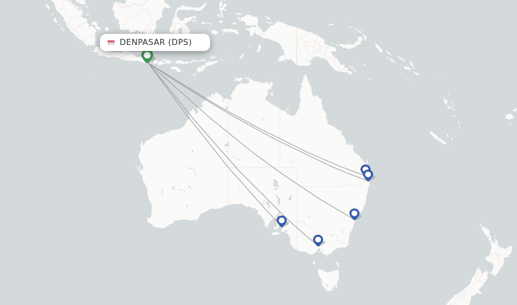 Virgin Australia flights from Denpasar, DPS