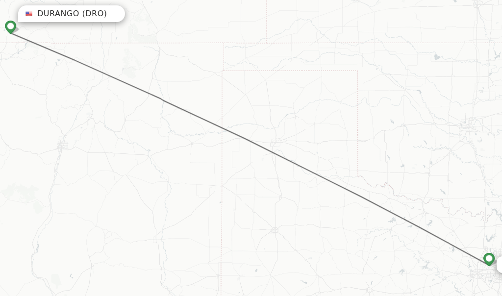 Direct (nonstop) flights from Durango to Dallas schedules