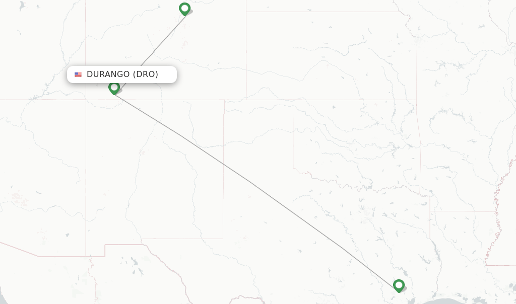 United flights from Durango, DRO
