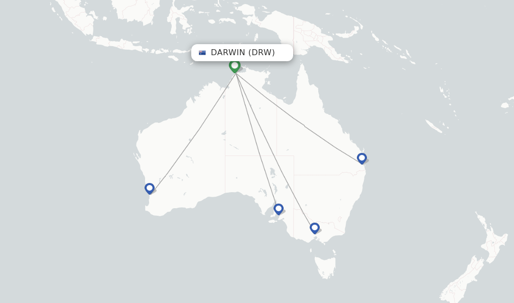 Virgin Australia flights from Darwin, DRW