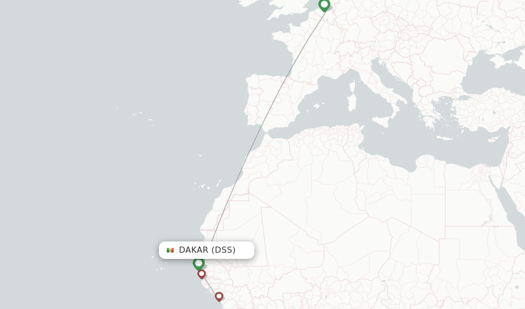 Brussels Airlines flights from Dakar, DSS