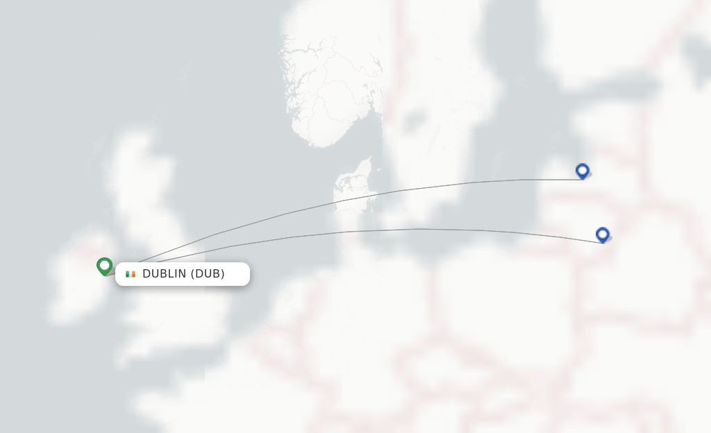 Air Baltic flights from Dublin, DUB