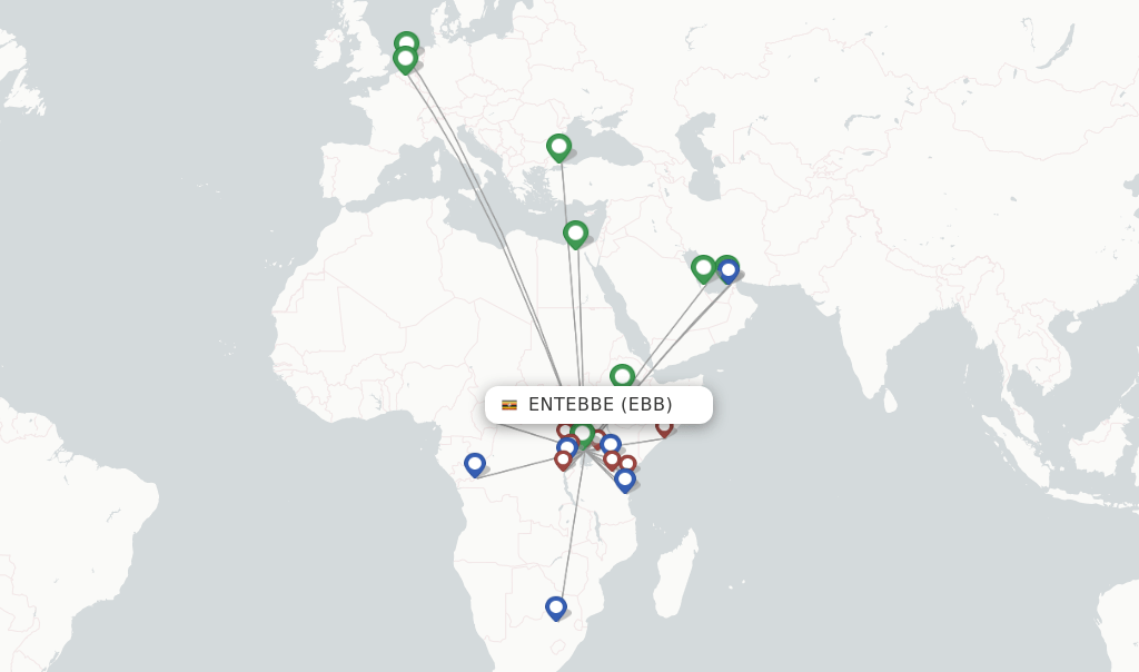 Direct (nonstop) flights from Entebbe to Seronera schedules