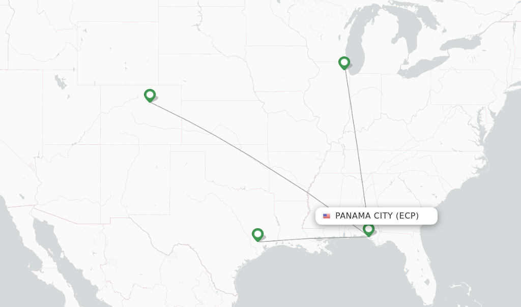 United flights from Panama City, ECP