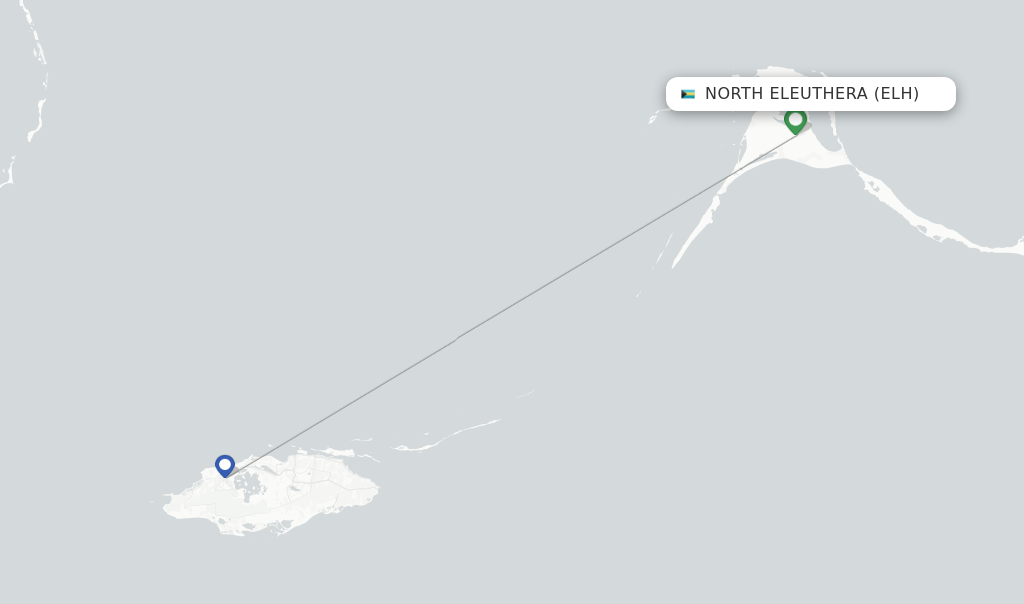 Bahamasair flights from North Eleuthera, ELH