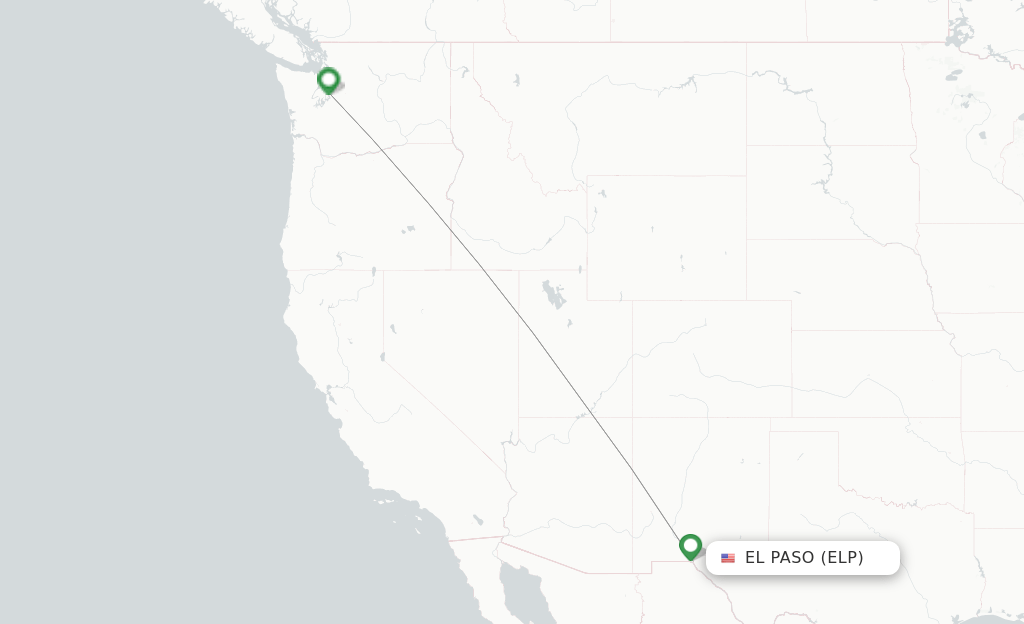 Alaska Airlines flights from El Paso, ELP