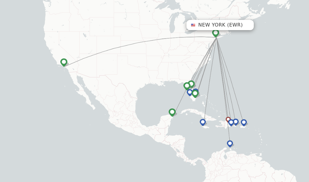 JetBlue flights from New York, EWR