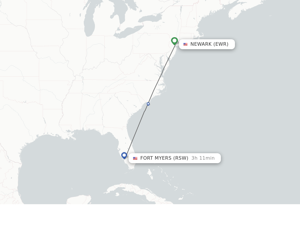 Direct (nonstop) flights from New York to Fort Myers schedules