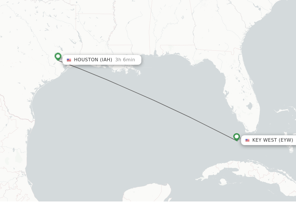 Direct (nonstop) flights from Key West to Houston schedules