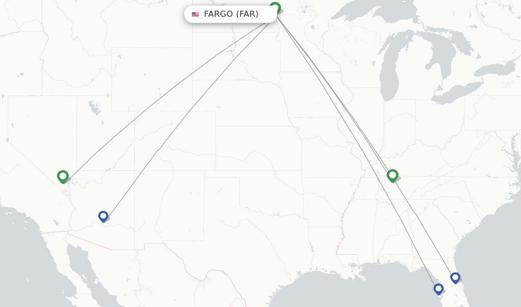 Allegiant Air flights from Fargo, FAR