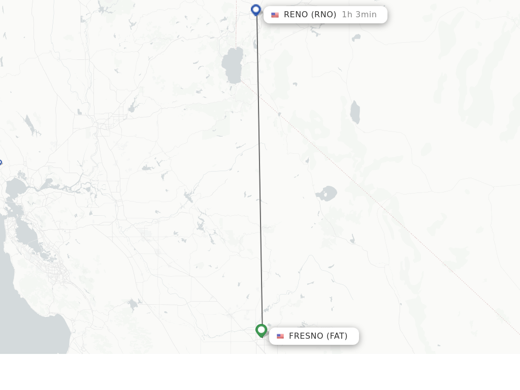 Direct (nonstop) flights from Fresno to Reno schedules