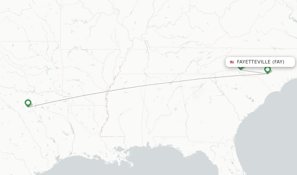 American Airlines flights from Fayetteville, FAY