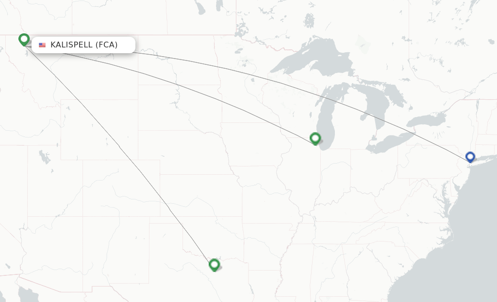 American Airlines flights from Kalispell, FCA