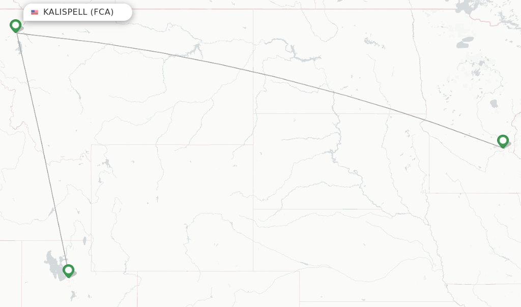 Delta flights from Kalispell, FCA