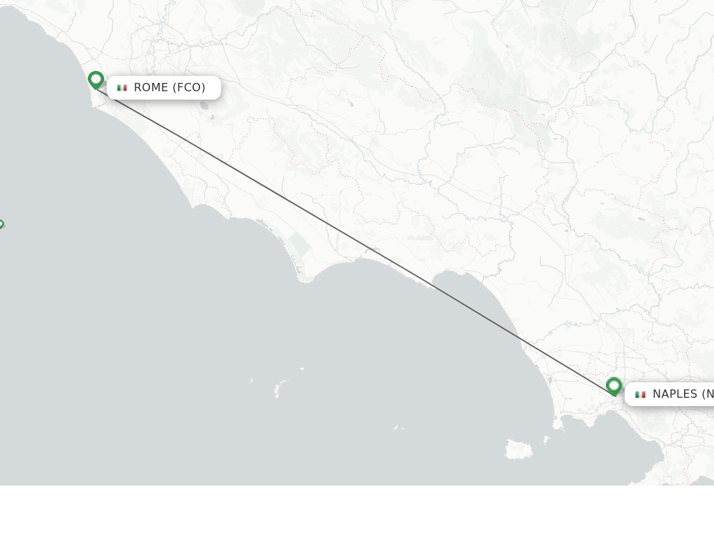 Direct (nonstop) flights from Rome to Naples schedules