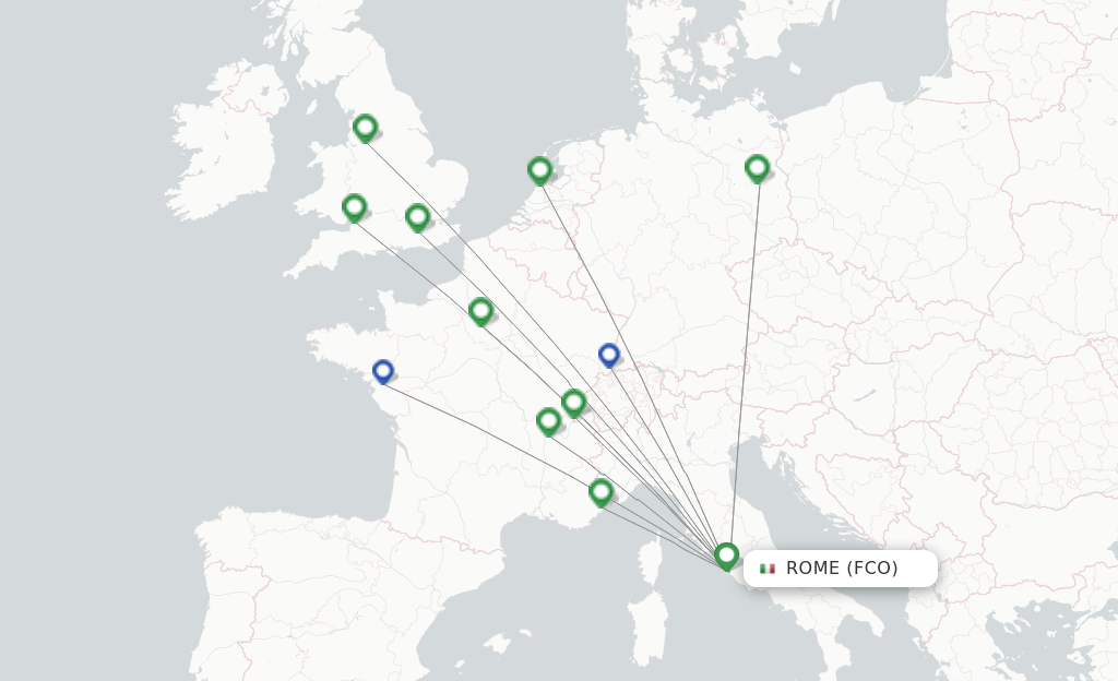 easyJet flights from Rome, FCO