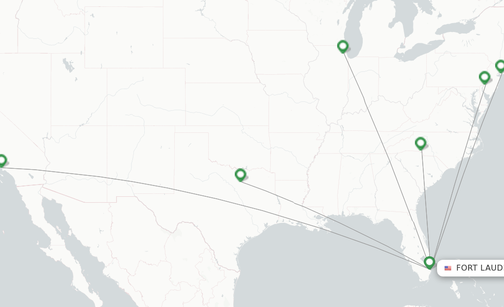 American Airlines flights from Fort Lauderdale, FLL
