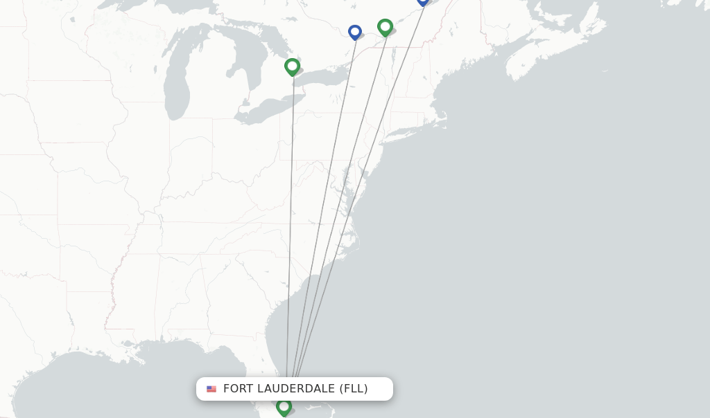 Air Canada flights from Fort Lauderdale, FLL