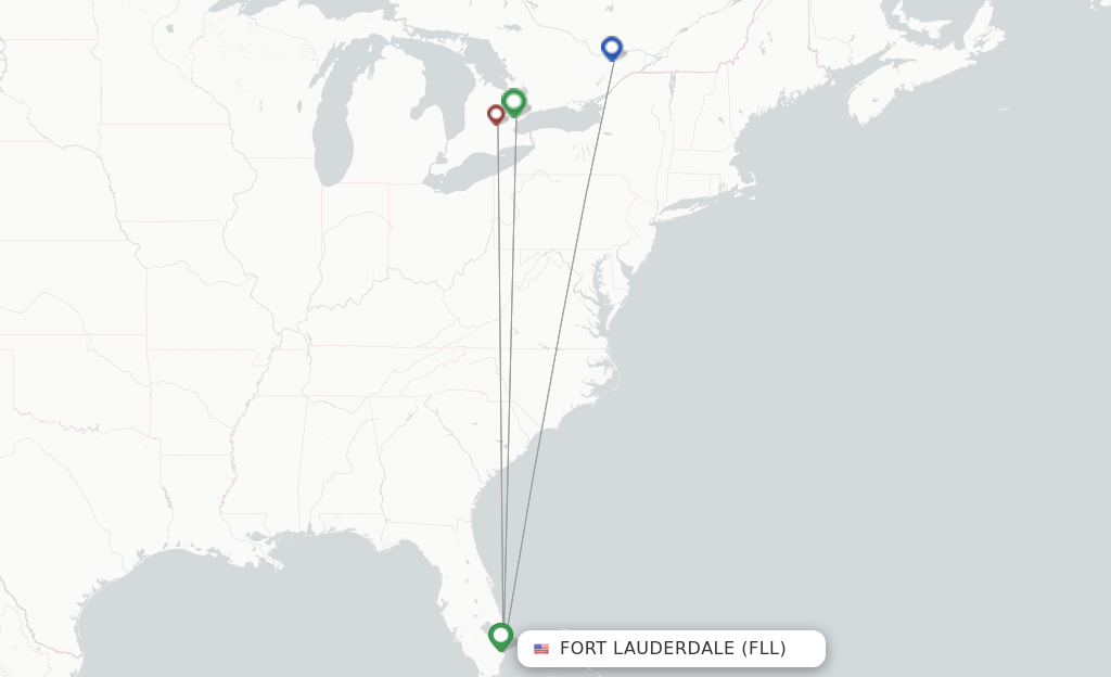 Flair Airlines flights from Fort Lauderdale, FLL