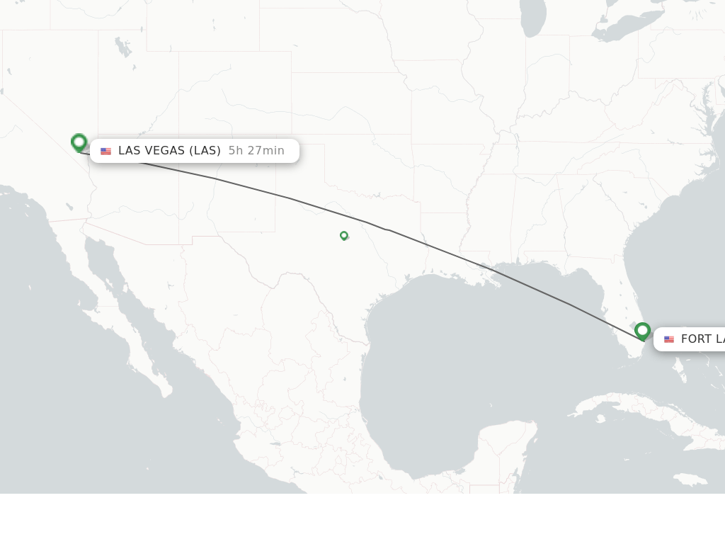 Direct (nonstop) flights from Fort Lauderdale to Las Vegas schedules