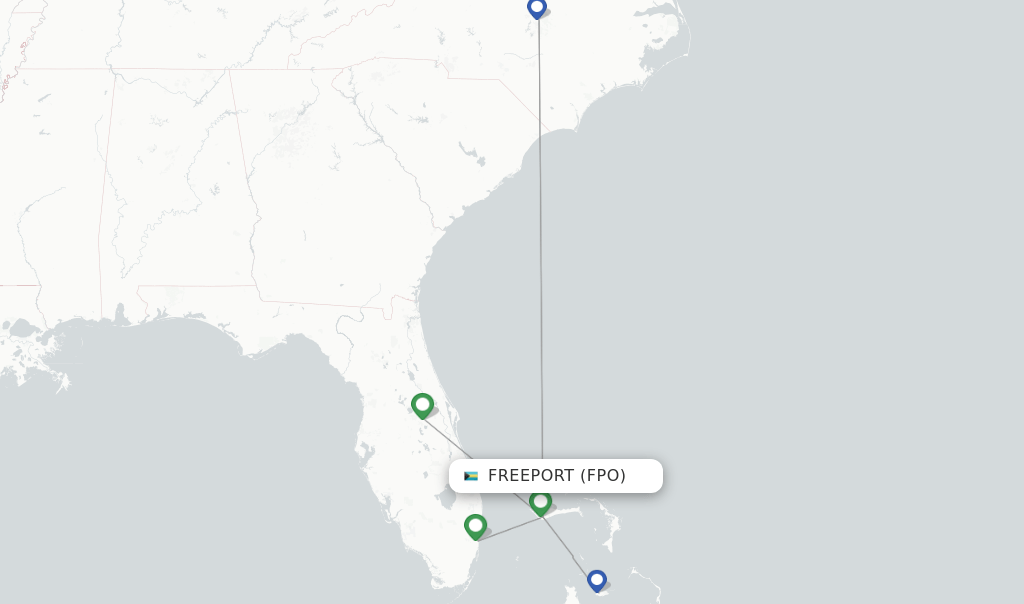 Bahamasair flights from Freeport, FPO