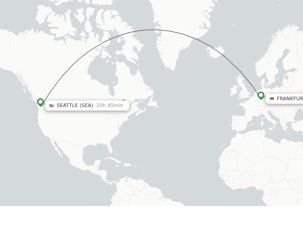 Direct (nonstop) flights from Frankfurt to Seattle schedules