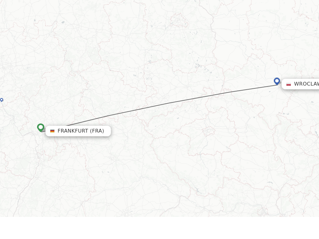 Direct (nonstop) flights from Frankfurt to Wroclaw schedules