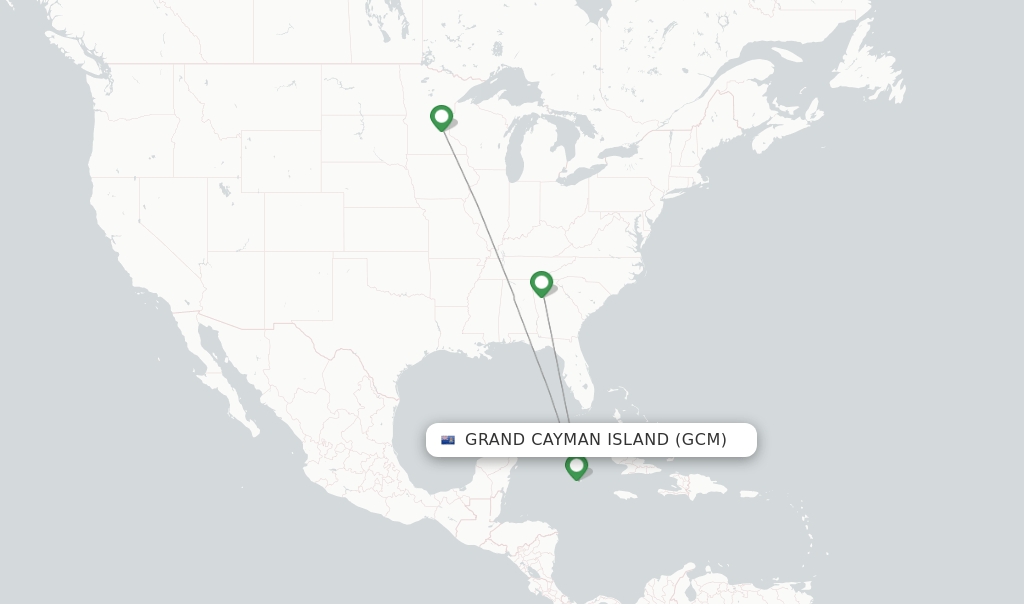 Delta flights from Grand Cayman Island, GCM