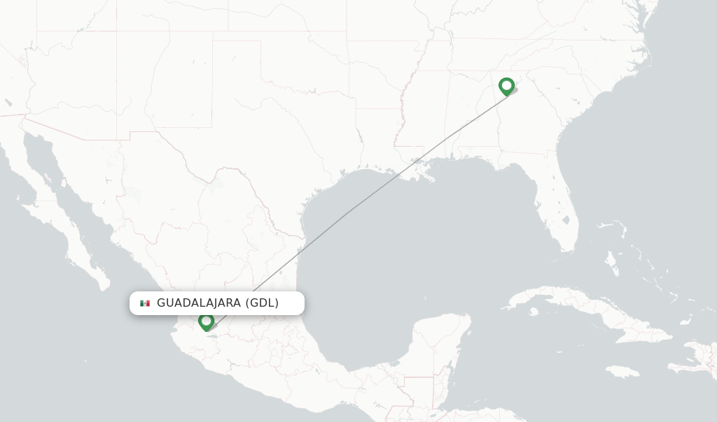 Delta flights from Guadalajara, GDL