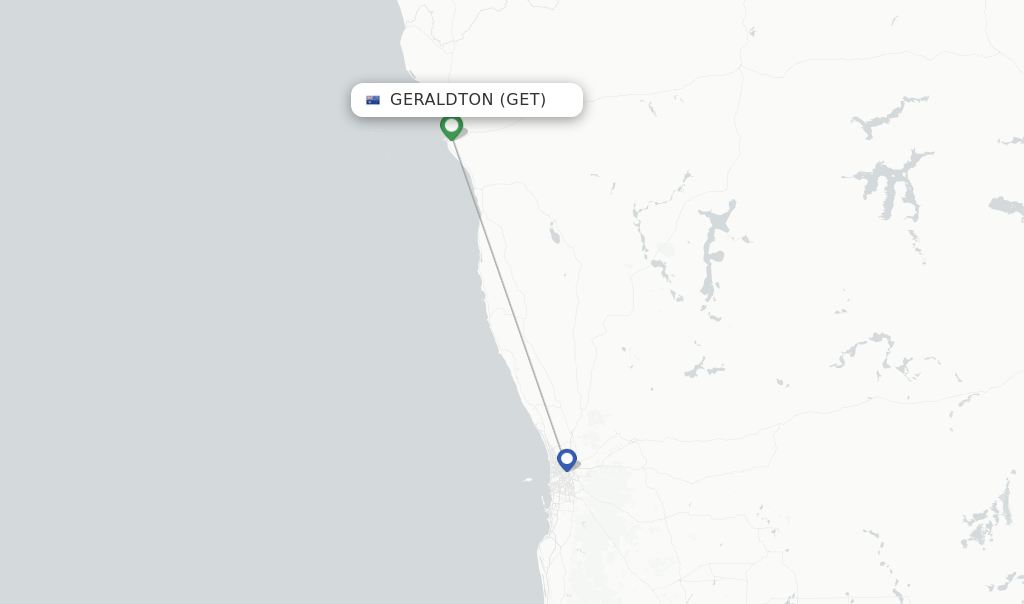 Qantas flights from Geraldton, GET