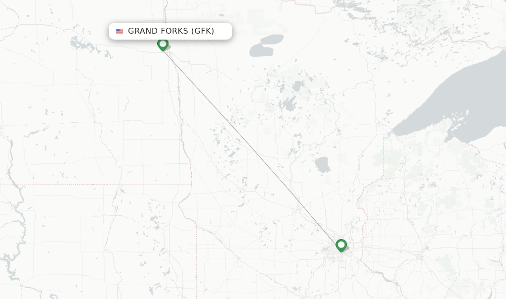 Delta flights from Grand Forks, GFK