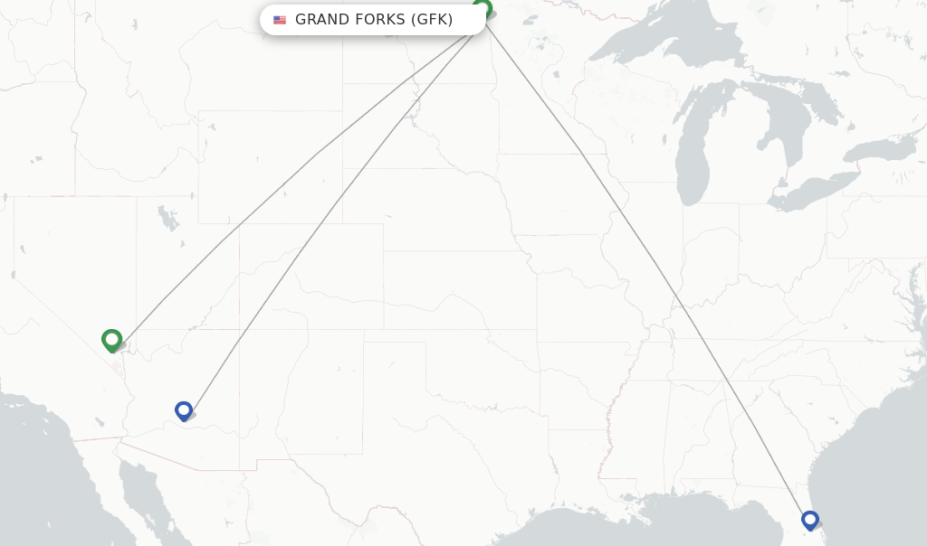 Allegiant Air flights from Grand Forks, GFK