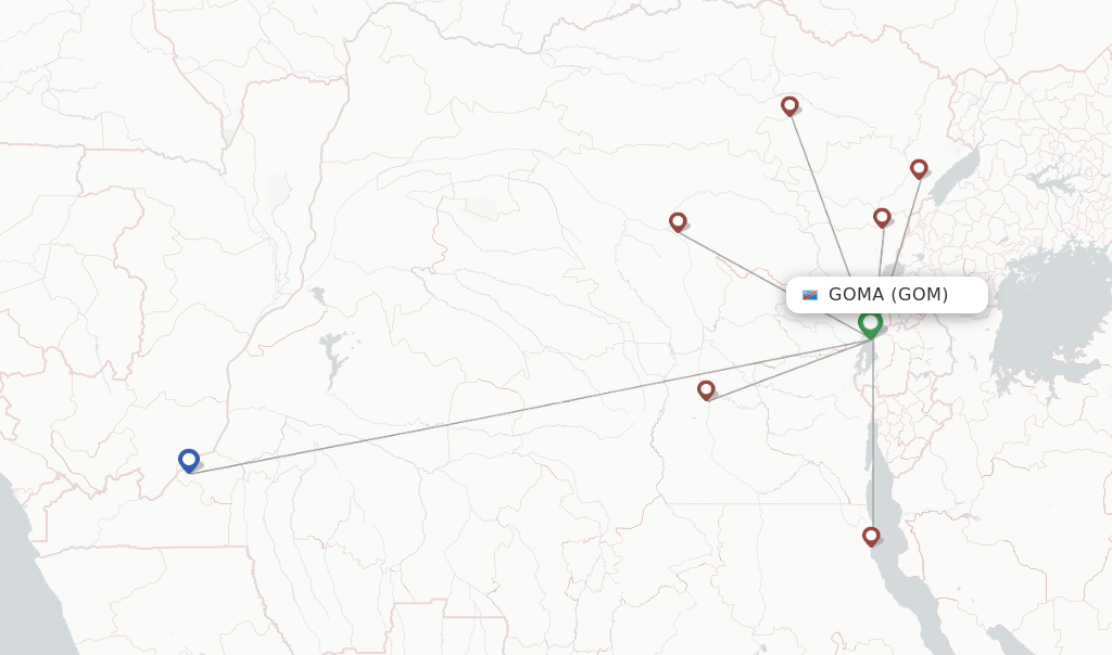 CAA flights from Goma, GOM