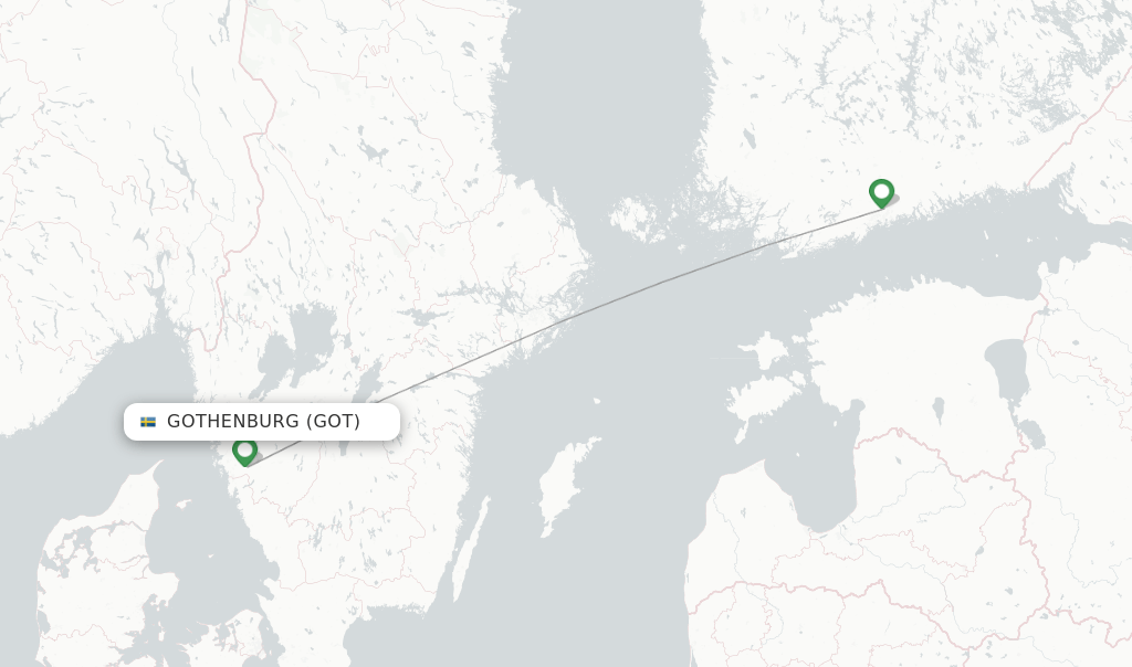 Finnair flights from Gothenburg, GOT