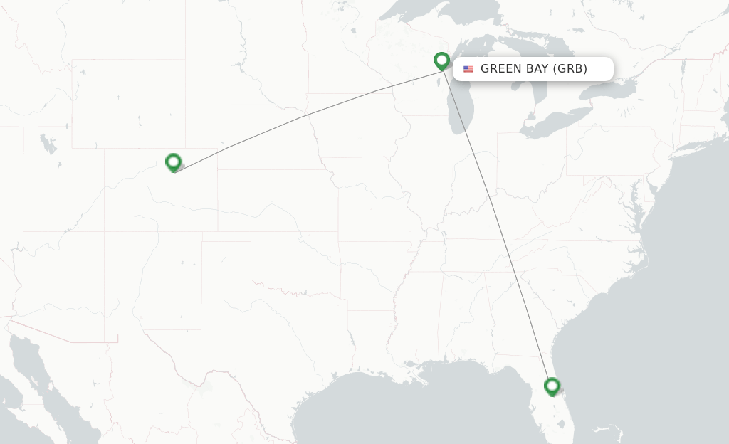 Frontier Airlines flights from Green Bay, GRB