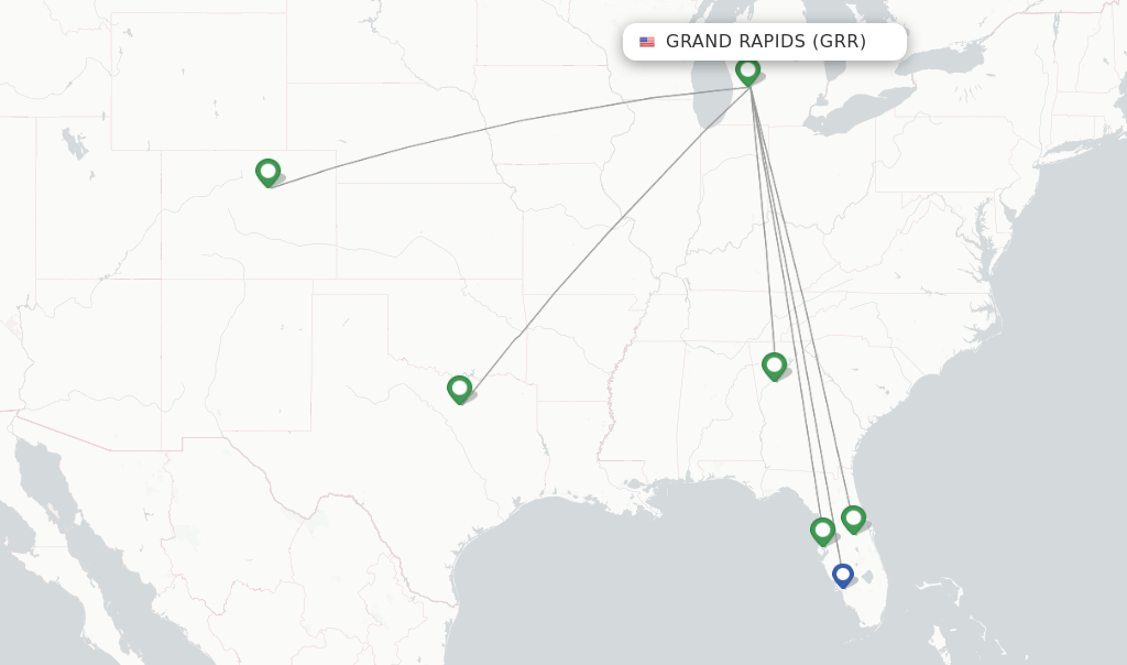 Frontier Airlines flights from Grand Rapids, GRR