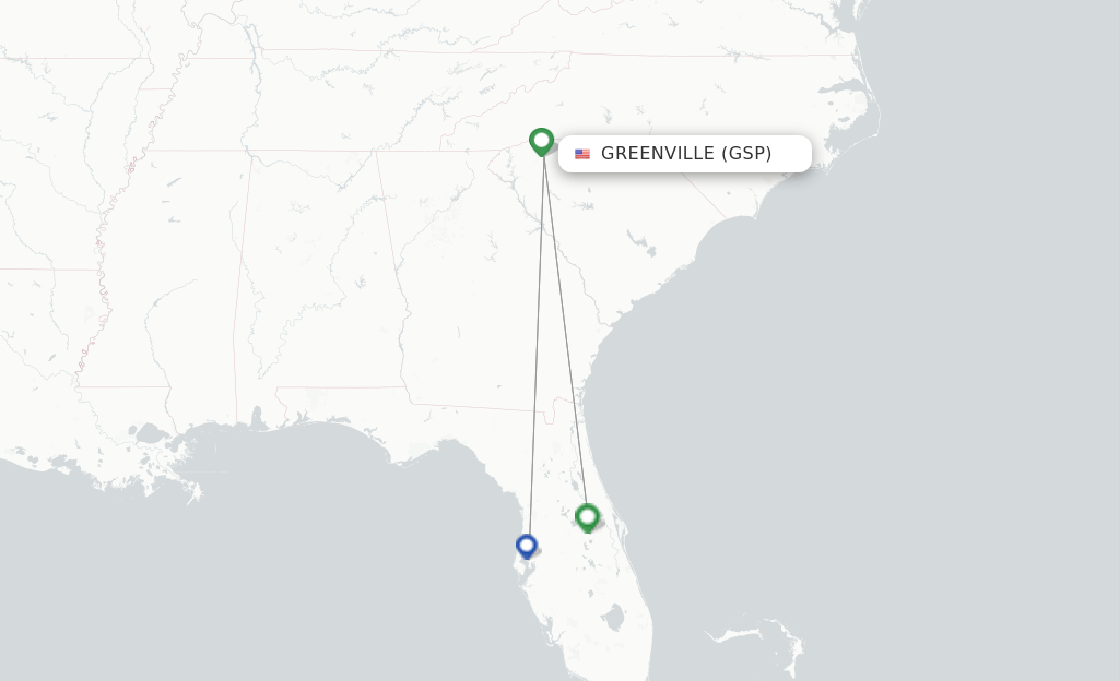 Silver Airways flights from Greenville, GSP