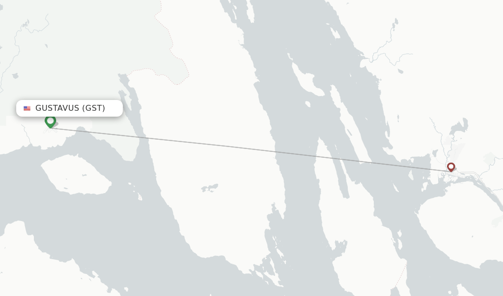 Alaska Airlines flights from Gustavus, GST