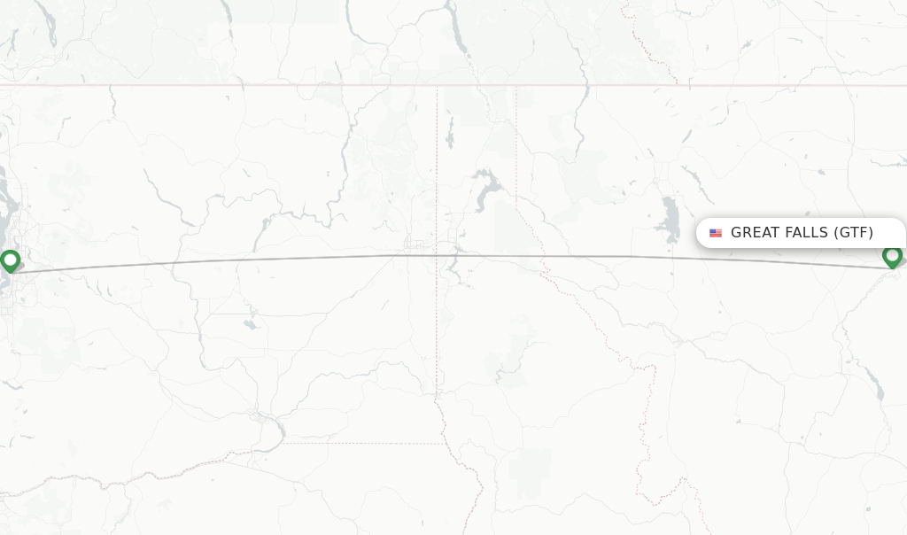 Alaska Airlines flights from Great Falls, GTF