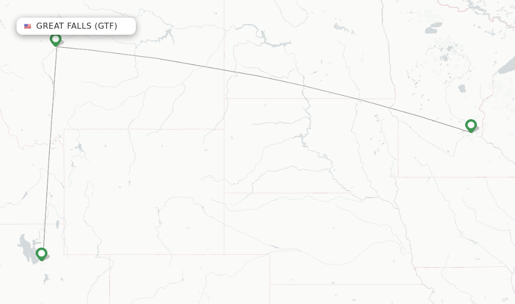Delta flights from Great Falls, GTF