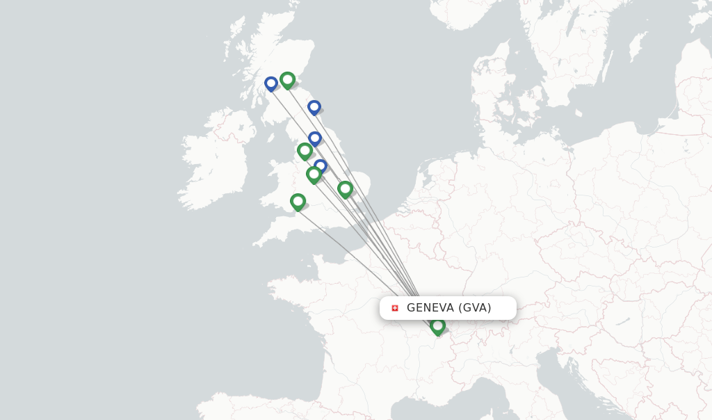 Jet2 flights from Geneva, GVA