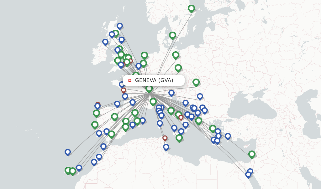 easyJet flights from Geneva, GVA